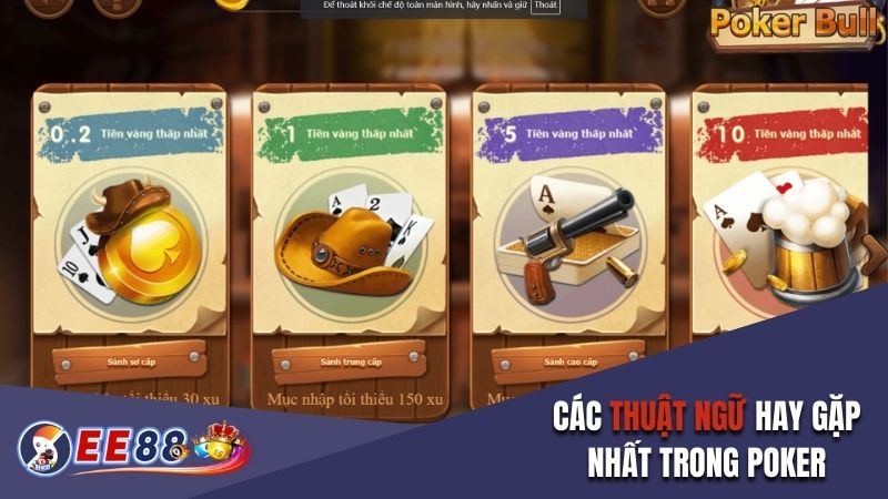 Các thuật ngữ hay gặp nhất trong Poker